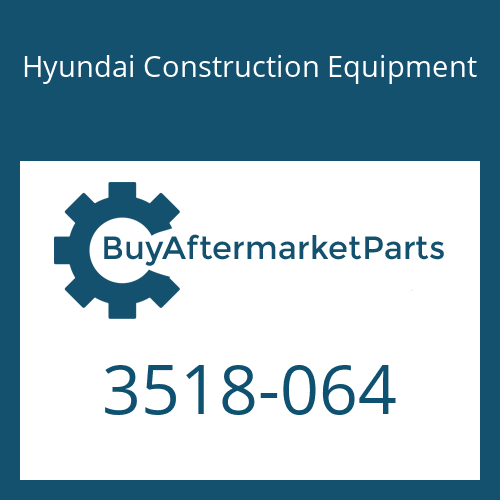 Hyundai Construction Equipment 3518-064 - ORIFICE