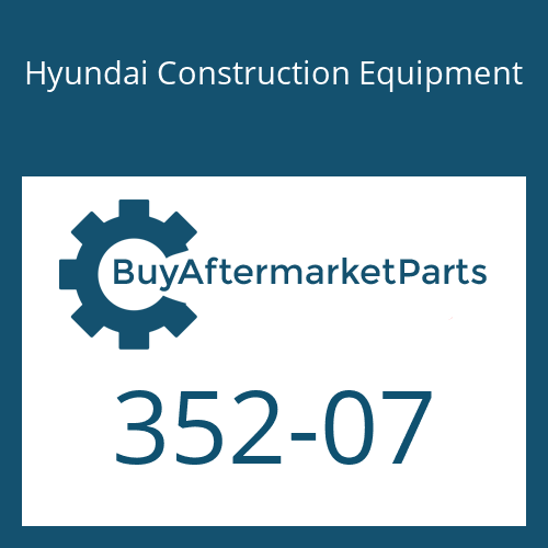 Hyundai Construction Equipment 352-07 - RING-BACK UP for Heavy Equipment