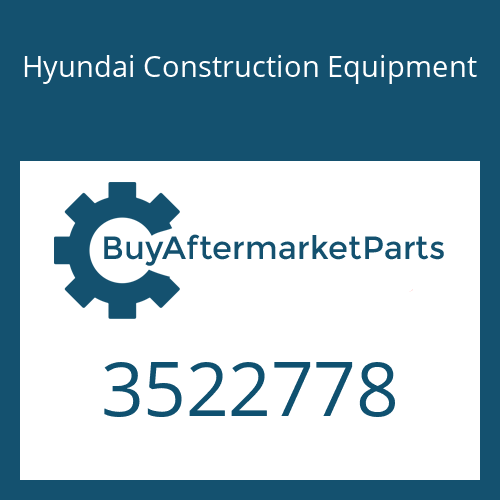 Hyundai Construction Equipment 3522778 - TURBOCHARGER ASSY