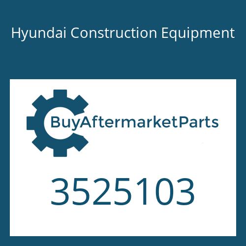 Hyundai Construction Equipment 3525103 - TURBOCHARGER