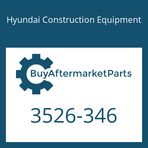 Hyundai Construction Equipment 3526-346 - PLUNGER