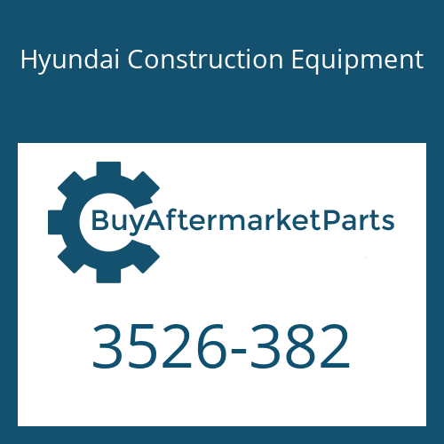 Hyundai Construction Equipment 3526-382 - CAP for Heavy Equipment