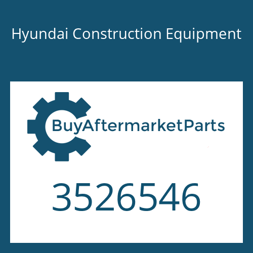 Hyundai Construction Equipment 3526546 - SHAFT &amp; WHEEL for Heavy Equipment