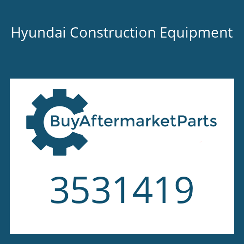 Hyundai Construction Equipment 3531419 - BEARING