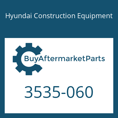Hyundai Construction Equipment 3535-060 - COVER ASSY for Heavy Equipment
