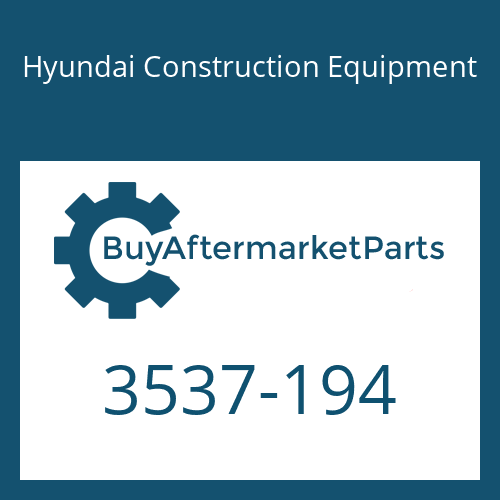 Hyundai Construction Equipment 3537-194 - RELIEF VALVE ASSY