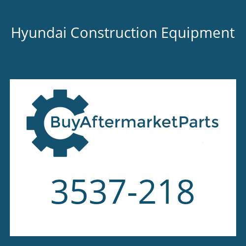 Hyundai Construction Equipment 3537-218 - RELIEF ASSY