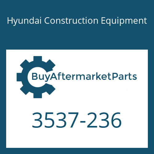 Hyundai Construction Equipment 3537-236 - MAIN RELIEF(2 STAGE)