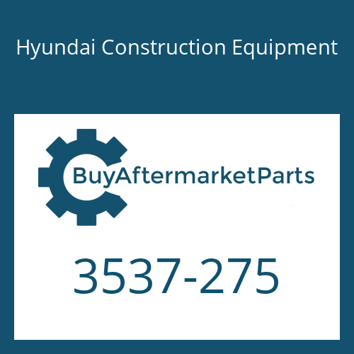 Hyundai Construction Equipment 3537-275 - VALVE ASSY-RELIEF for Heavy Equipment