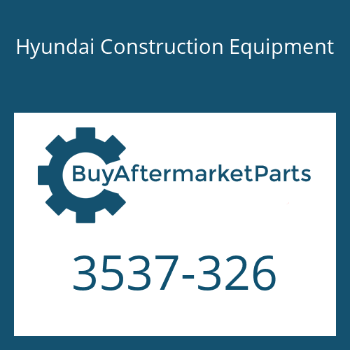 Hyundai Construction Equipment 3537-326 - RELIEF VLV-OVERLOAD