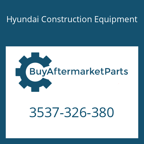 Hyundai Construction Equipment 3537-326-380 - O/L RELIEF VALVE