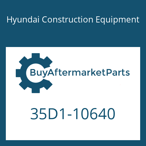 Hyundai Construction Equipment 35D1-10640 - PIPE WA