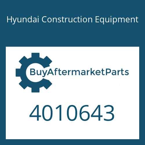 Hyundai Construction Equipment 4010643 - SEAL/O-RING