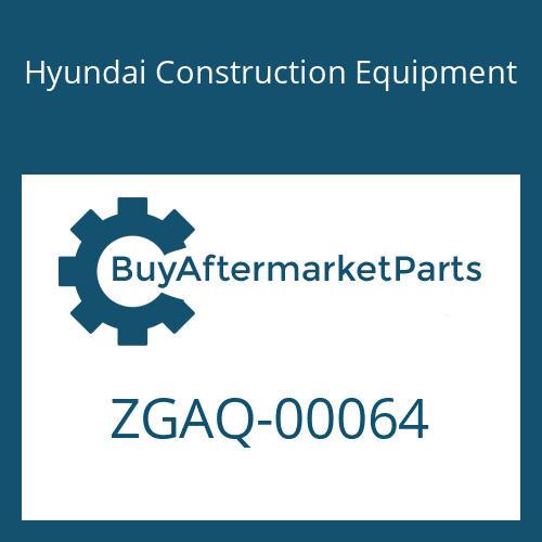 Hyundai Construction Equipment ZGAQ-00064 - RING-PRESSURE