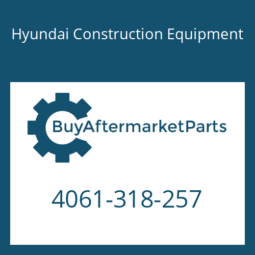 Hyundai Construction Equipment 4061-318-257 - WASHER-THRUST