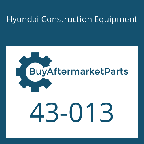 Hyundai Construction Equipment 43-013 - O-RING