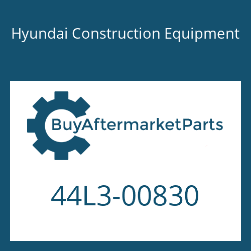 Hyundai Construction Equipment 44L3-00830 - PLATE-TAPPED