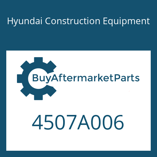 Hyundai Construction Equipment 4507A006 - O-RING