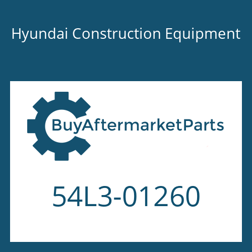Hyundai Construction Equipment 54L3-01260 - PLATE for Heavy Equipment