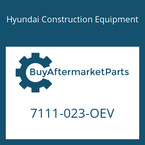 Hyundai Construction Equipment 7111-023-OEV - SEAL KIT