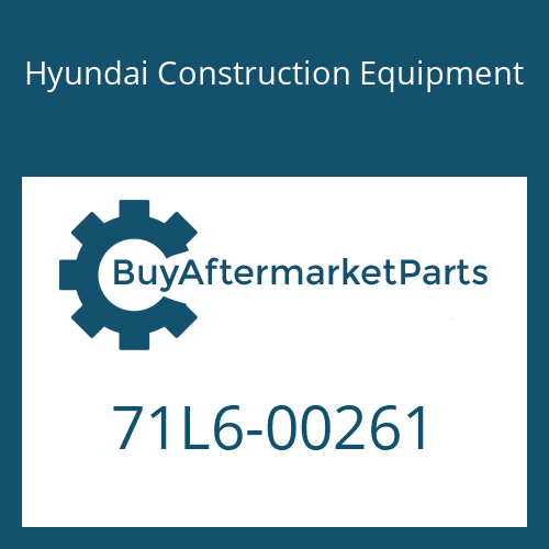 Hyundai Construction Equipment 71L6-00261 - BODY-HOOD for Heavy Equipment