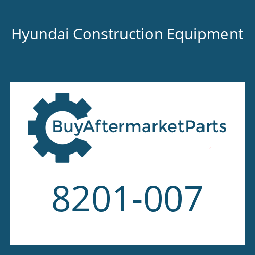 Hyundai Construction Equipment 8201-007 - O-RING