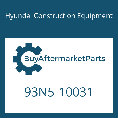 Hyundai Construction Equipment 93N5-10031 - DECAL-MODEL NAME