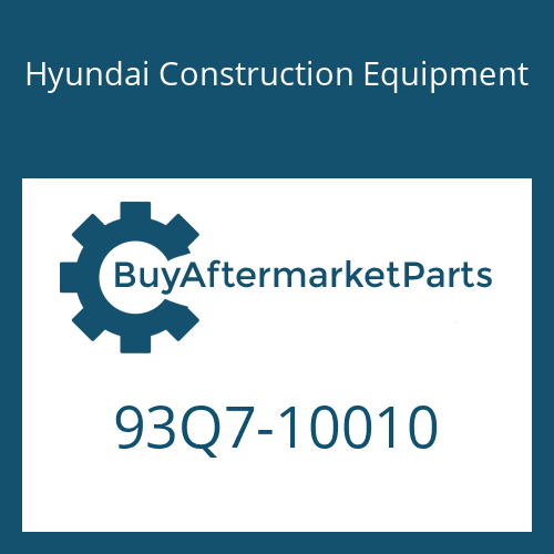Hyundai Construction Equipment 93Q7-10010 - DECAL-MODEL NAME for Heavy Equipment