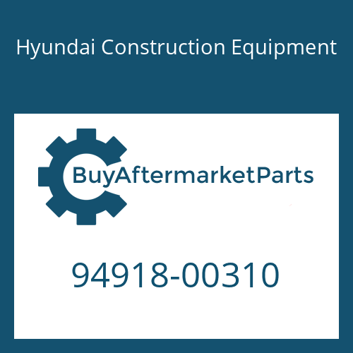Hyundai Construction Equipment 94918-00310 - SCREW-HOLLOW for Heavy Equipment