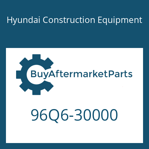 Hyundai Construction Equipment 96Q6-30000 - PARTS MANUAL for Heavy Equipment