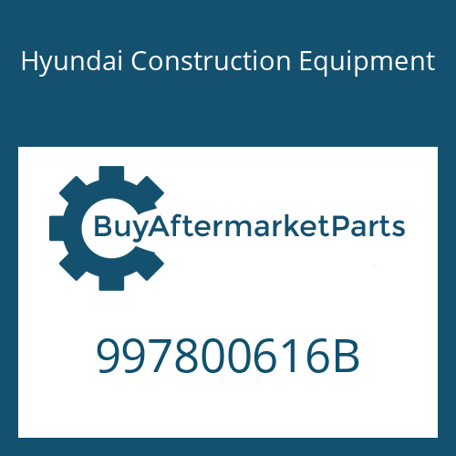 Hyundai Construction Equipment 997800616B - BOLT