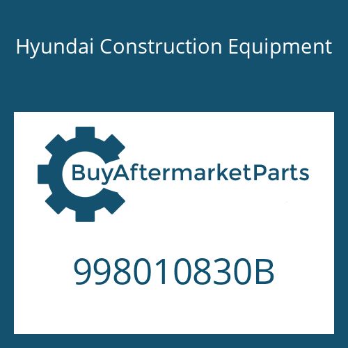 Hyundai Construction Equipment 998010830B - BOLT