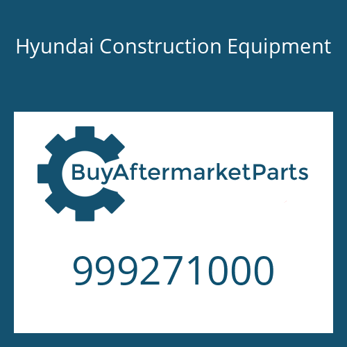 Hyundai Construction Equipment 999271000 - NUT