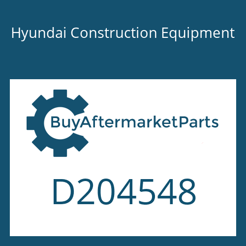 Hyundai Construction Equipment D204548 - PLUG