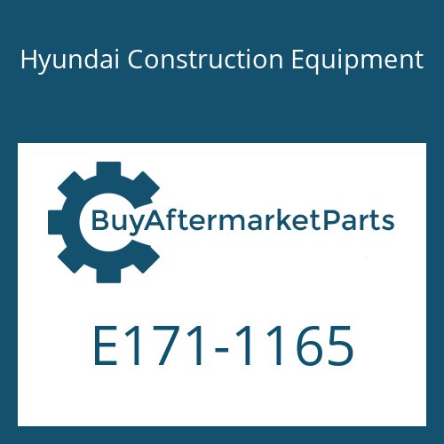 Hyundai Construction Equipment E171-1165 - STRIP-WEATHER/METER