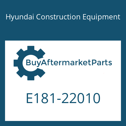 Hyundai Construction Equipment E181-22010 - SHELL-ROLLER