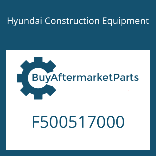 Hyundai Construction Equipment F500517000 - PLUG