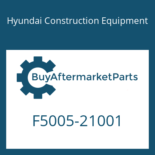 Hyundai Construction Equipment F5005-21001 - PLUG,TAPERED