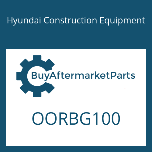 Hyundai Construction Equipment OORBG100 - O-RING,S/MOTOR