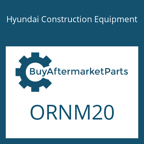 Hyundai Construction Equipment ORNM20 - NUT