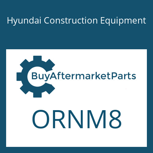 Hyundai Construction Equipment ORNM8 - NUT