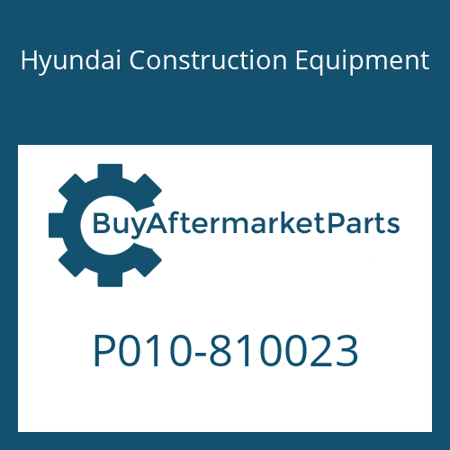 Hyundai Construction Equipment P010-810023 - CONNECTOR