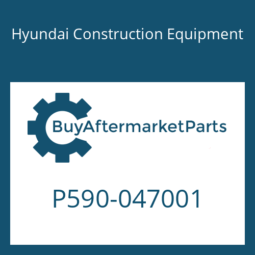 Hyundai Construction Equipment P590-047001 - O-RING