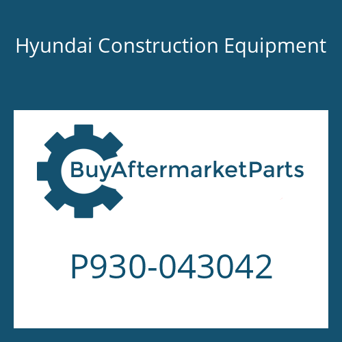 Hyundai Construction Equipment P930-043042 - HOSE ASSY-ORFS&amp;THD for Heavy Equipment