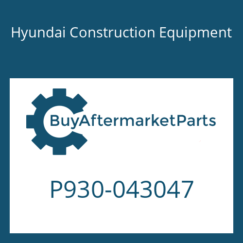 Hyundai Construction Equipment P930-043047 - HOSE ASSY-ORFS&amp;THD for Heavy Equipment