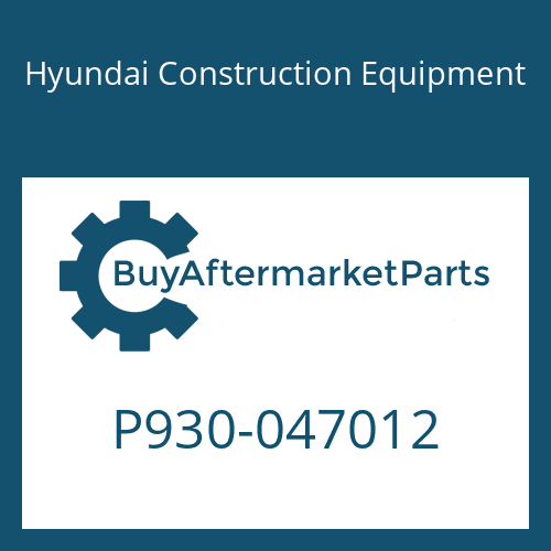 Hyundai Construction Equipment P930-047012 - HOSE ASSY-ORFS&amp;THD for Heavy Equipment