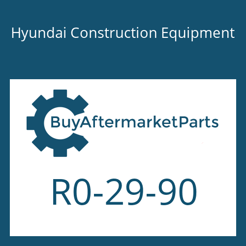 Hyundai Construction Equipment R0-29-90 - O-RING