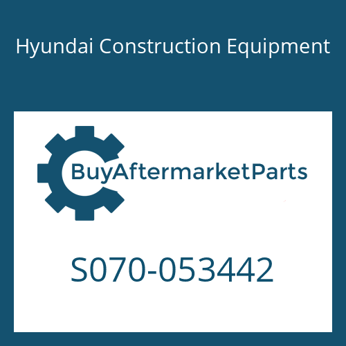 Hyundai Construction Equipment S070-053442 - BOLT-U