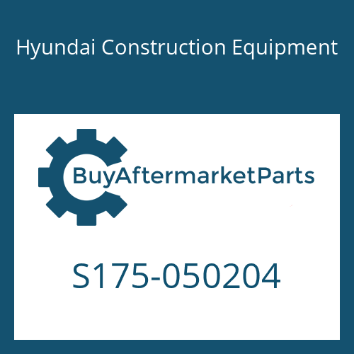 Hyundai Construction Equipment S175-050204 - BOLT-SOCKET for Heavy Equipment