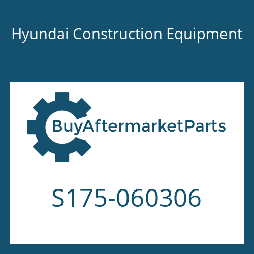 Hyundai Construction Equipment S175-060306 - BOLT-SOCKET